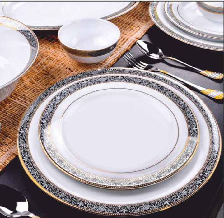 Real 24k Gold Printing Porcelain Dinner set by S. R TRADER