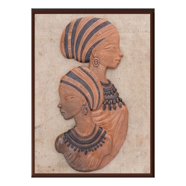Two lady Red Terracotta by WEKARIGAR