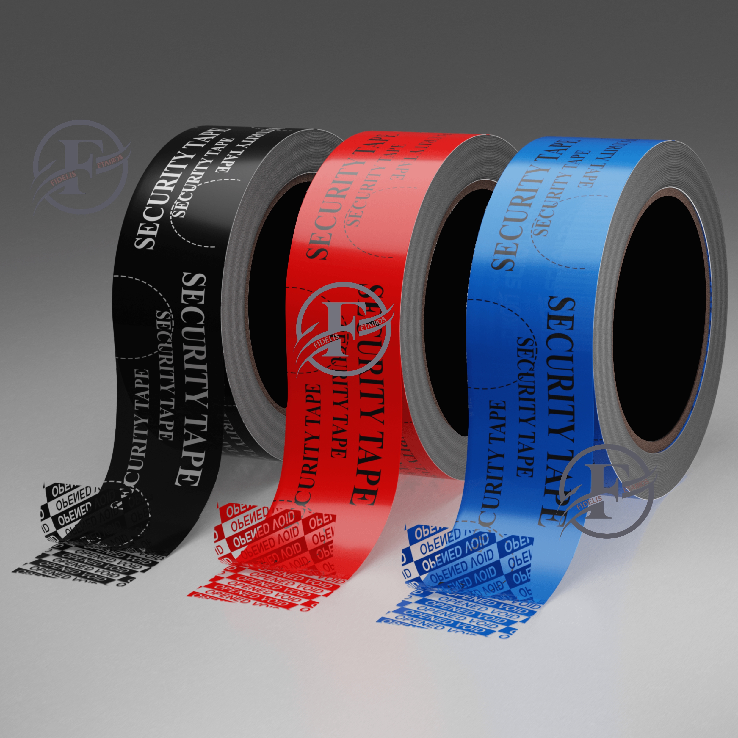 Tamper Evident Security Packaging Tape with VOID Message - Anti-Theft Tamper Proof Seal Tape by FIDELIS ETAIROS INTERNATIONAL